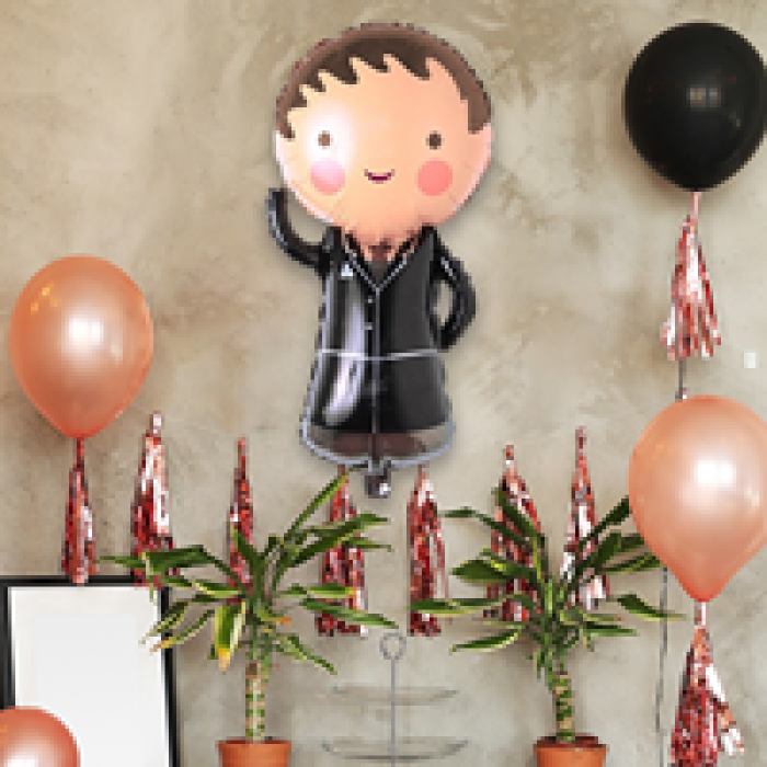 Folyo Balon Damat Şekilli 45x86cm -BLN214-