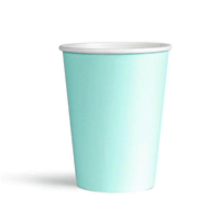 Karton Bardak 8oz 8li -Makaron Yeşil-