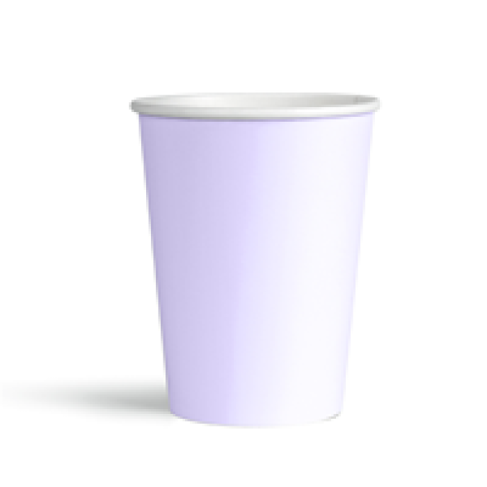 Karton Bardak 8oz 8li -Makaron Lila-