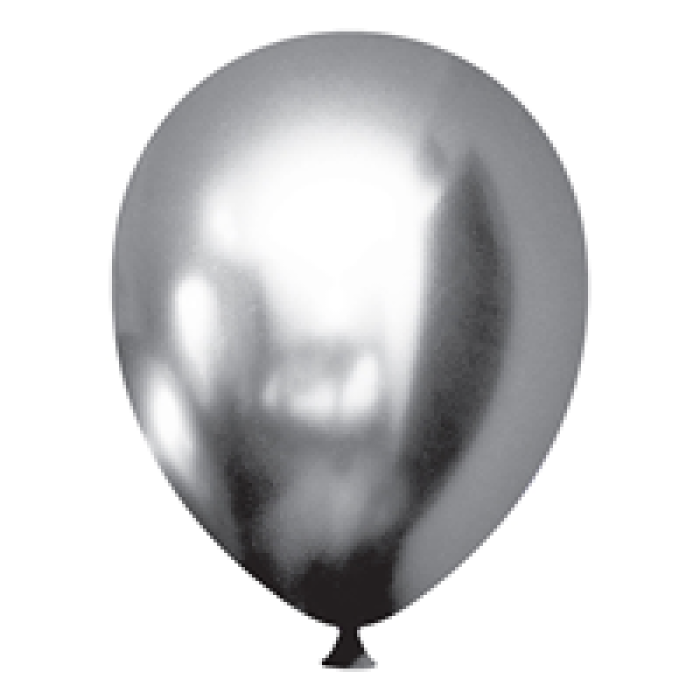 9 Krom Balon 50li -Gümüş-