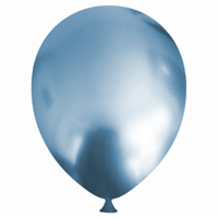 9 Krom Balon 50li -Mavi-