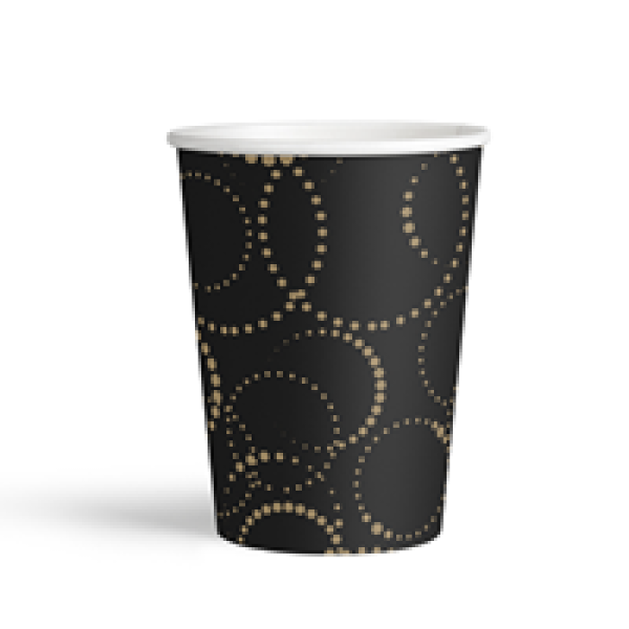 Karton Bardak 8oz 6lı -Elegant Siyah-