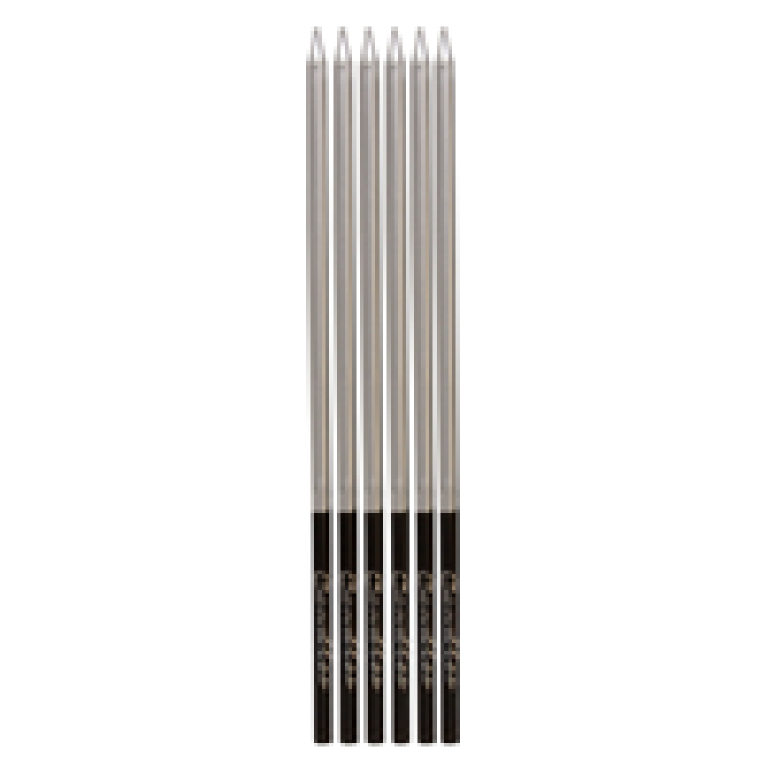 MM21-7 Gümüş Siyah Doğum günü Mumu 15cm