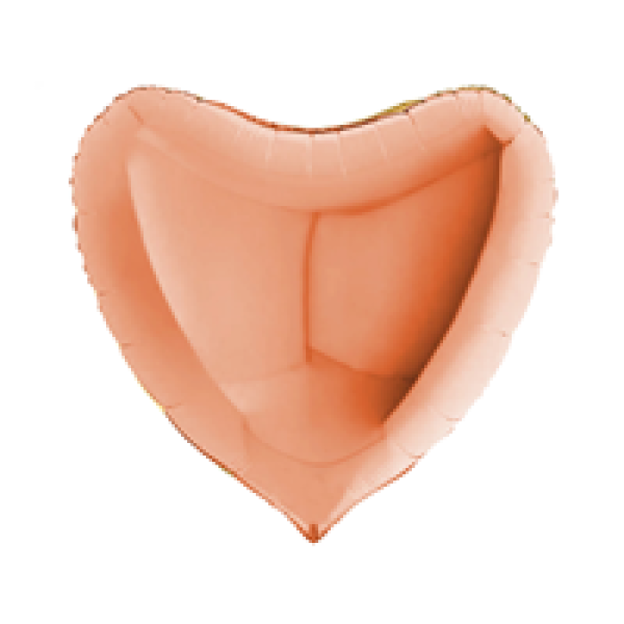 Kalp Folyo Balon 18 -Rosegold-