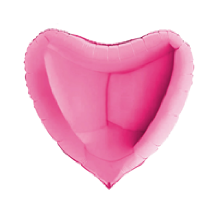 Kalp Folyo Balon 18 -Pembe-
