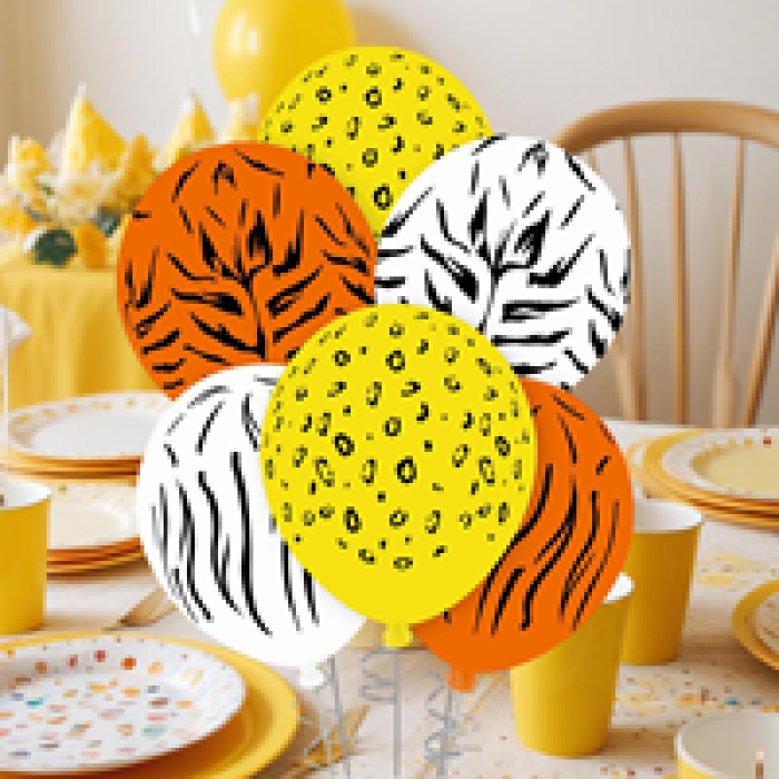 Pastel Balon Çepeçevre Baskılı100lü -Safari-