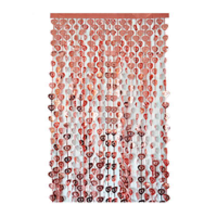 Metalize Kalp Arka Fon 100x200cm -Bronz-