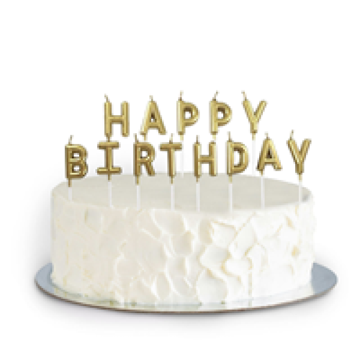Happy Birthday Set Mum -Metalik Altın-