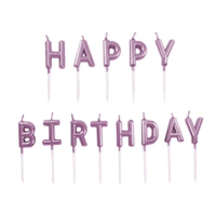 Happy Birthday Set Mum -Metalik Bronz-