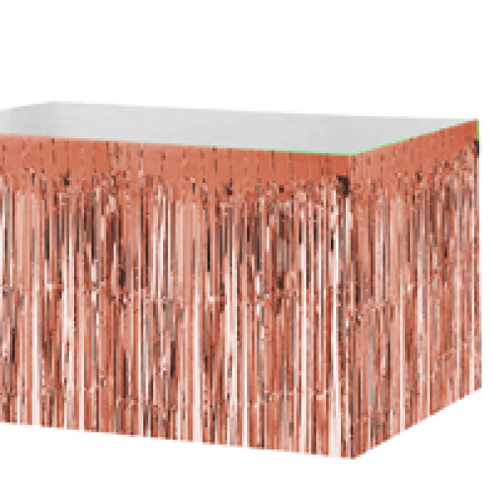 Metalize Masa Eteği -Rose Gold-