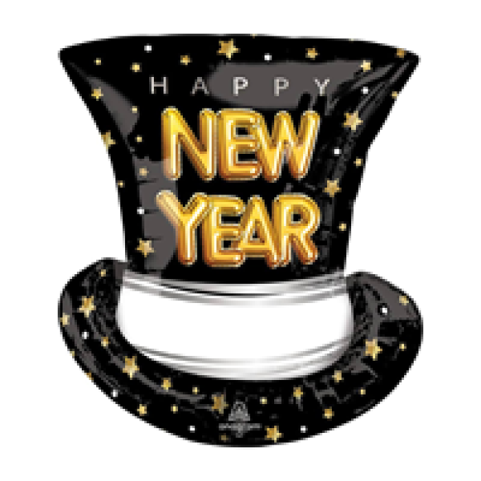 Folyo Balon 63cm New Year Şapka -XTS_YX448-