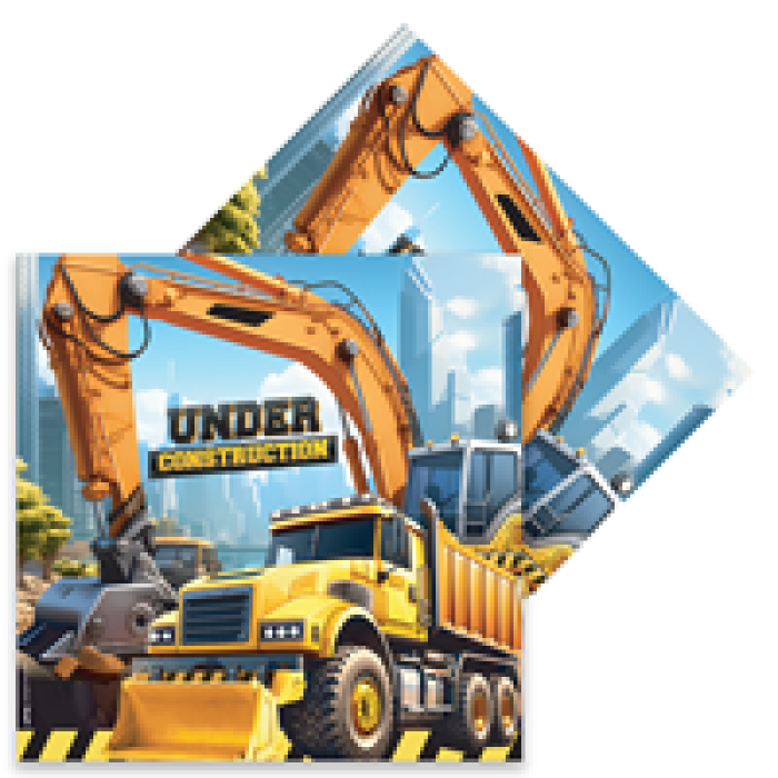 Peçete 33x33 16lı -İnşaat Makinaları-