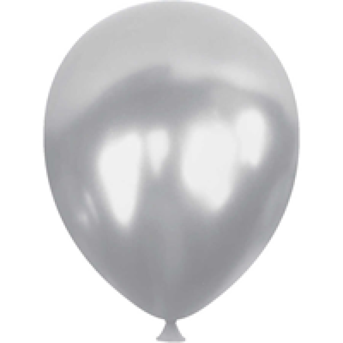 5 Metalik Balon 100lü -Gümüş-
