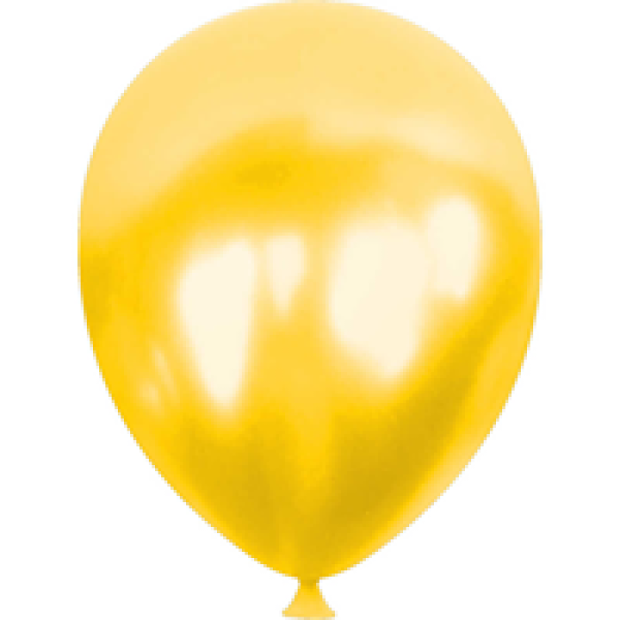 5 Metalik Balon 100lü -Sarı-