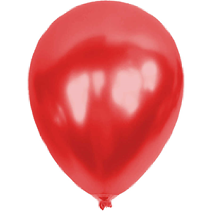 5 Metalik Balon 100lü -Kırmızı-