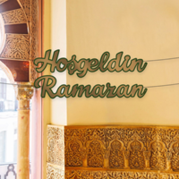 BNR89 Kaligrafik Harf Afiş -Hosgeldin Ramazan-
