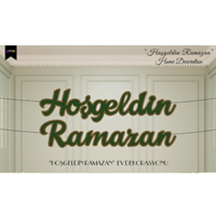 BNR89 Kaligrafik Harf Afiş -Hosgeldin Ramazan-