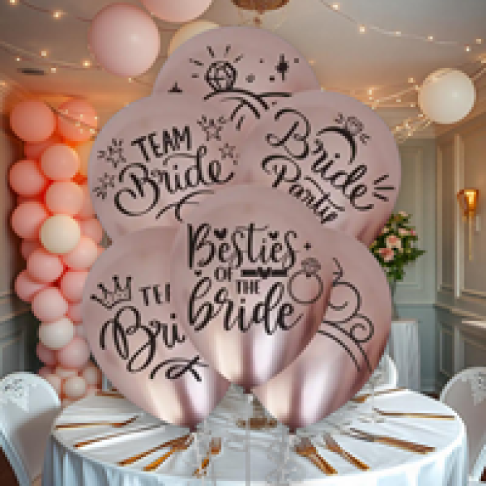 Krom Balon Baskılı 50li -Team Bride-
