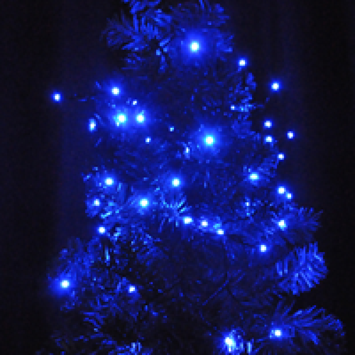 Yılbaşı Pilli Led Işık 80 led / 8mt -Mavi-