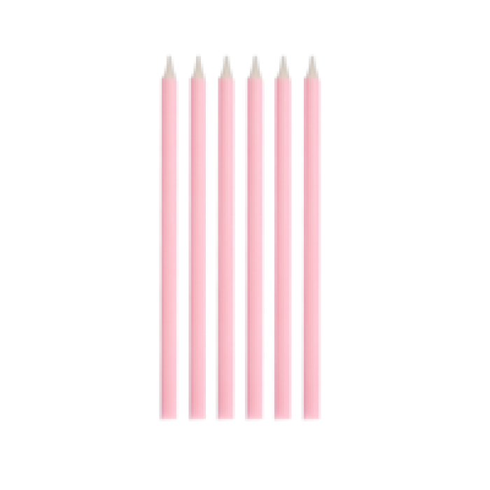 Doğum Günü Mumu Makaron -Pembe-