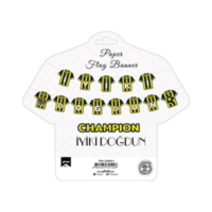 İyi ki Doğdun Harf Afiş -Champion Sarı Lacivert-