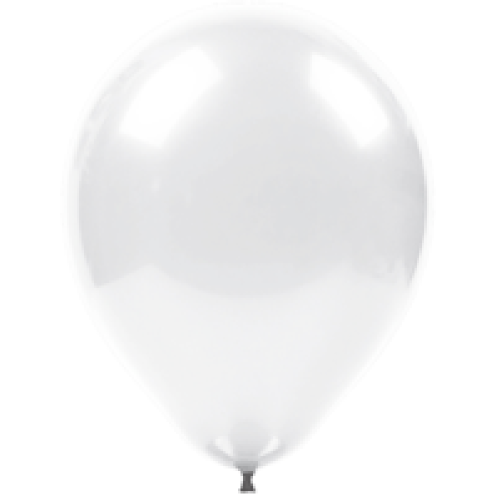 12 Vivaloons Metalik Balon 100lü -Beyaz-