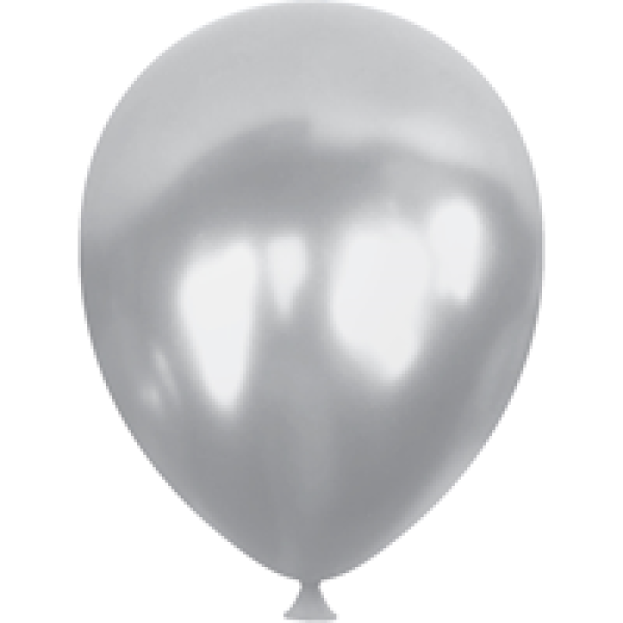 12 Vivaloons Metalik Balon 100lü -Gümüş-