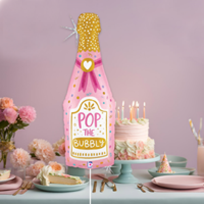 37 Grabo Folyo Balon -Bubbly Champagne Bottle-