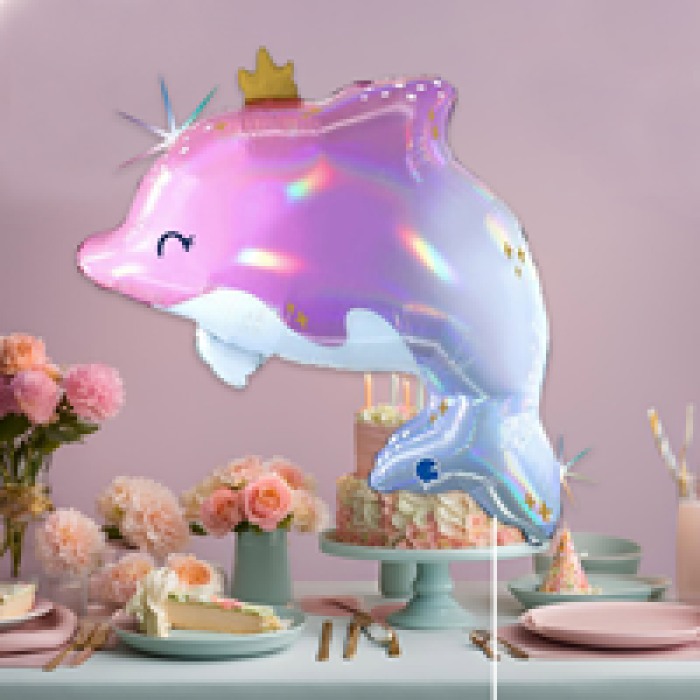 27 Grabo Folyo Balon -Glowy Dolphin-