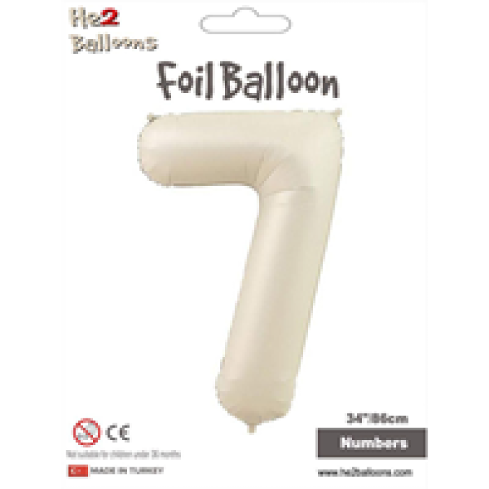 Rakam Folyo Balon 34 Krem -7
