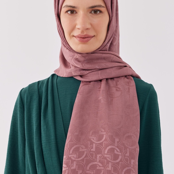 Daka Desen Parlak Jakar Şal - Leylak