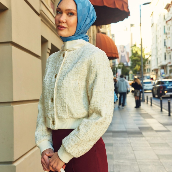 Dama Desen İpeksi Jakar Şal
