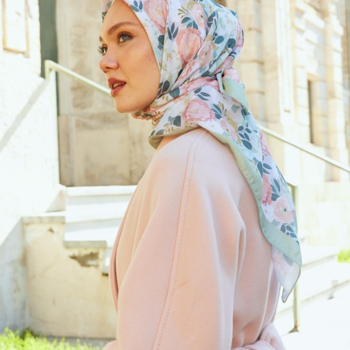 DİJİTAL SOFT FİORA DESEN-Soft Yeşil