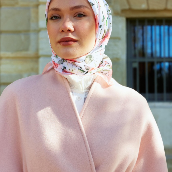 DİJİTAL SOFT ROSA DESEN-Beyaz