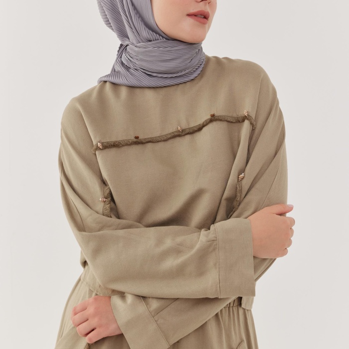 Piliseli Eşarp - Gümüş