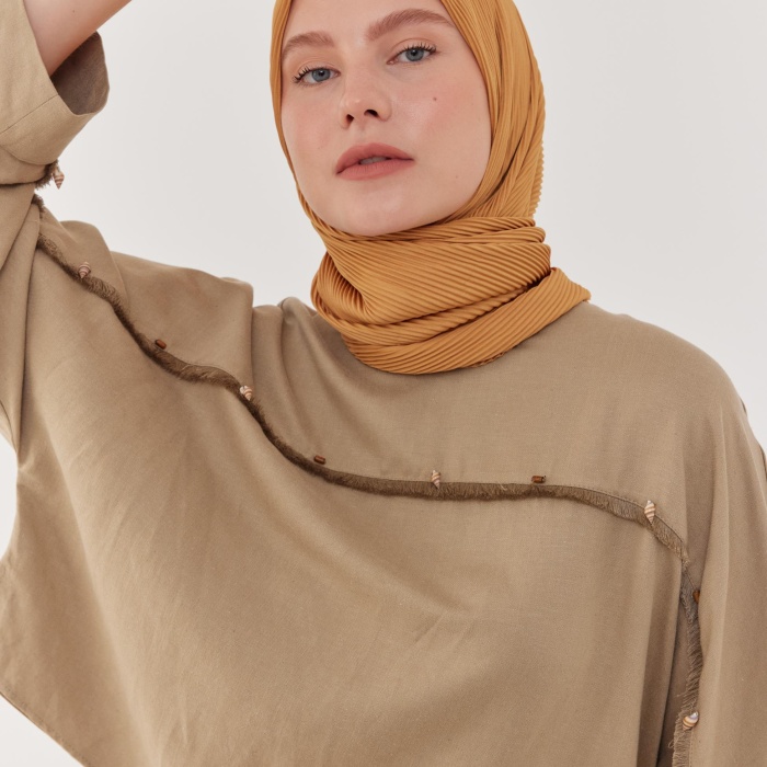 Piliseli Eşarp - Hardal