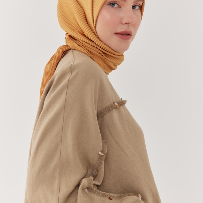 Piliseli Eşarp - Hardal
