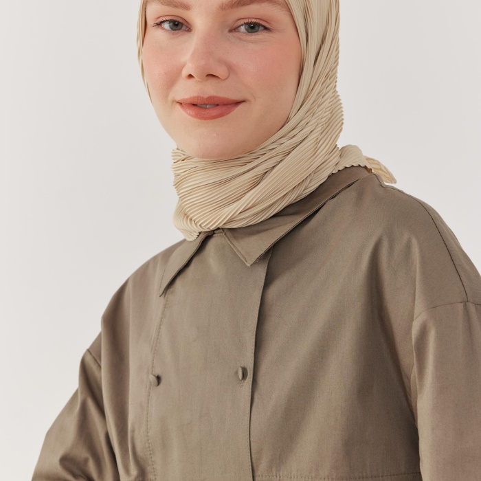 Piliseli Eşarp - Krem