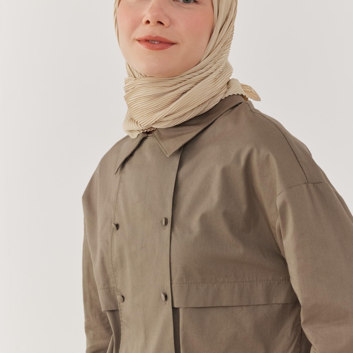 Piliseli Eşarp - Krem