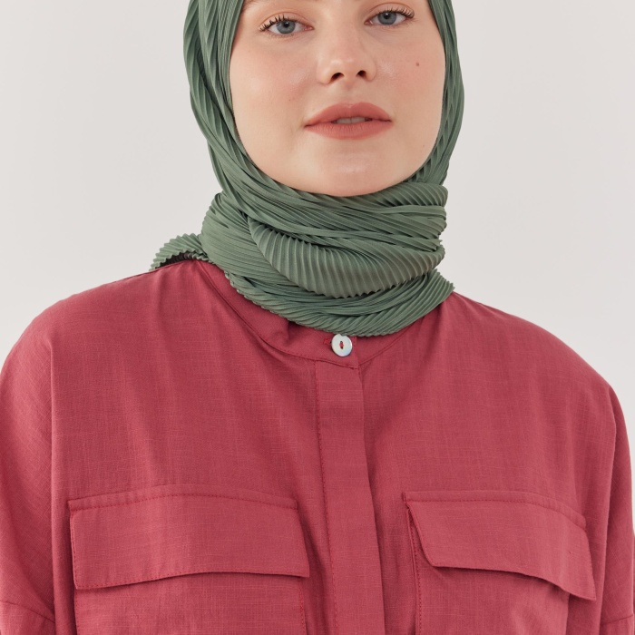 Piliseli Eşarp - Küf Yeşil