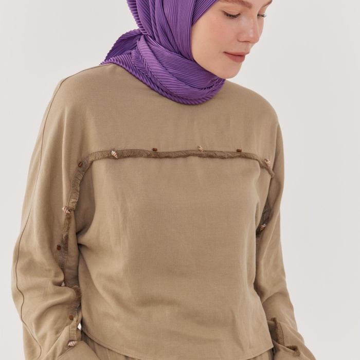 Piliseli Eşarp - Mor
