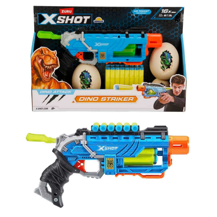 Silah Sünger Atan Dino Attack Dino Striker S1 16 Mermi
