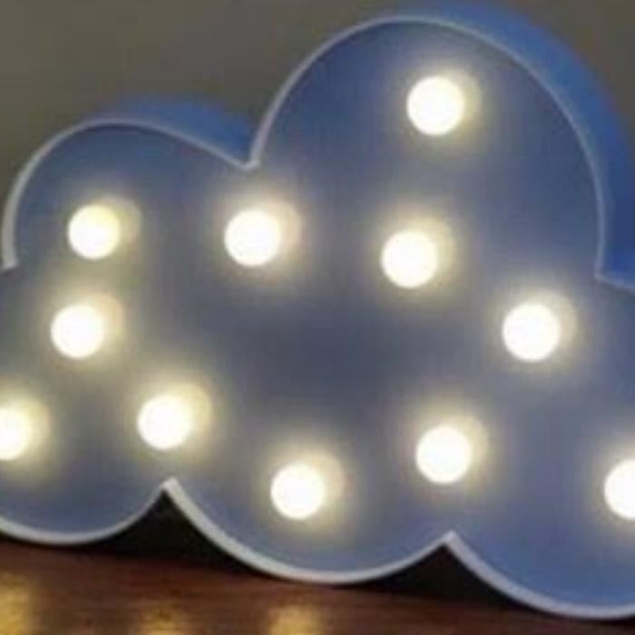 Led Işık Beyaz Bulut Gece Lambası