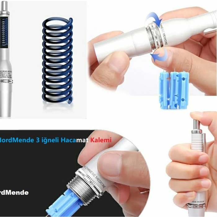 Hacamat kalemi 3 İğneli 100 ADET İĞNE HEDİYE