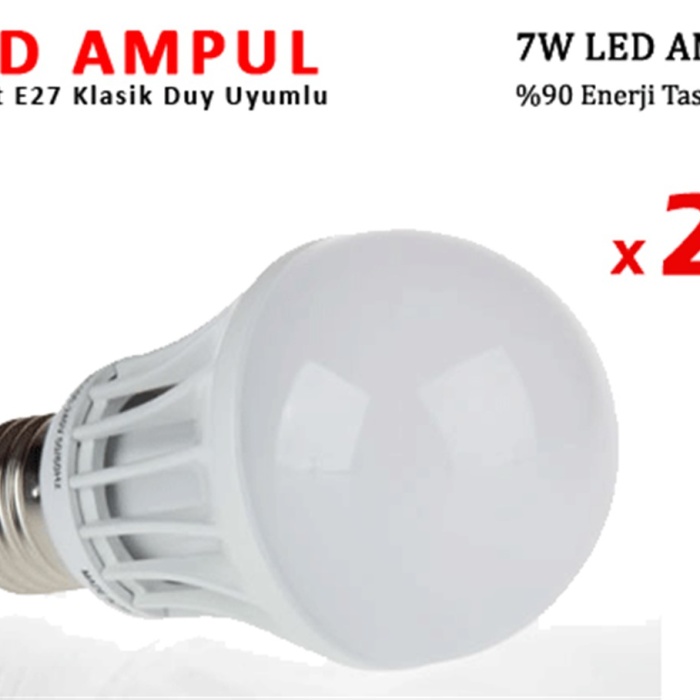 7W Enerji Tasarruflu Led Ampul 2 Adet