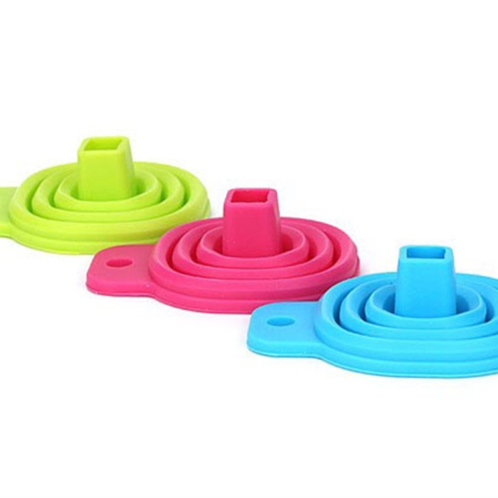 Silicone Folding Funnel Katlanır Huni Asorti