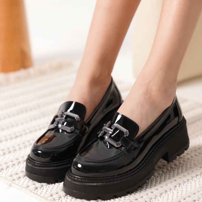 Terry Rugan Siyah Kadın Loafer