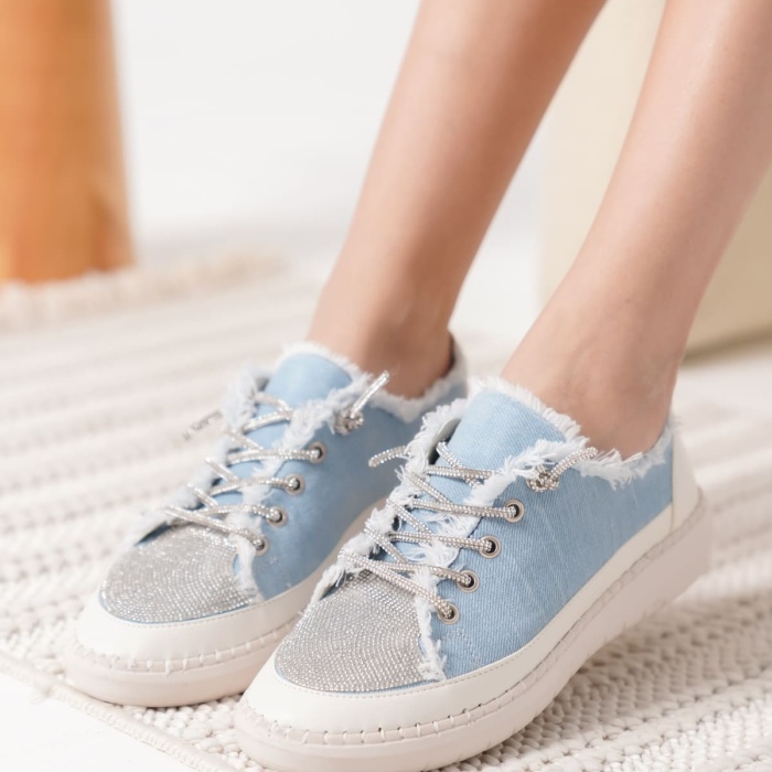 Ankle Mavi Kadın Günlük Ayakkabı