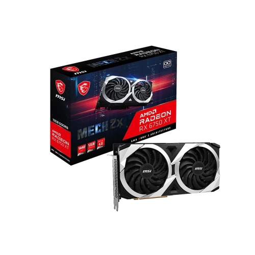 MSI Radeon RX 6750 XT Mech 2X 12G OC 12GB GDDR6 192B