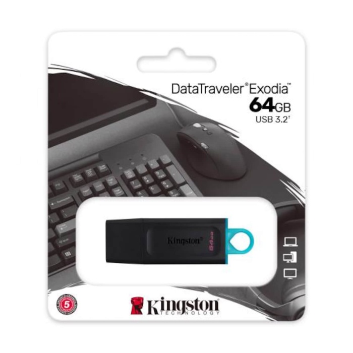 Kingston 64GB USB3.2 GEN 1 Data Traveler DTX/64GB